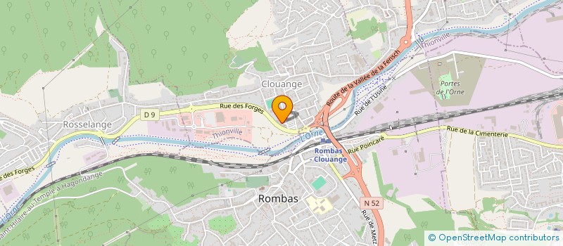 localisation de l'entreprise SCI DAHLIA  CLOUANGE