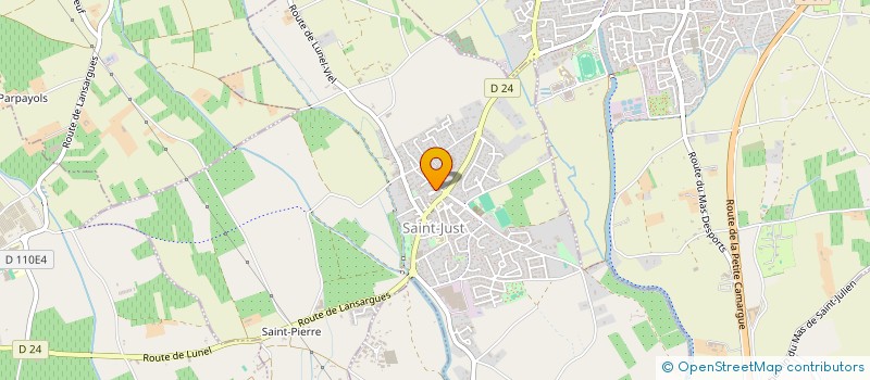 localisation de l'entreprise SCI DAHLIA  SAINT-JUST