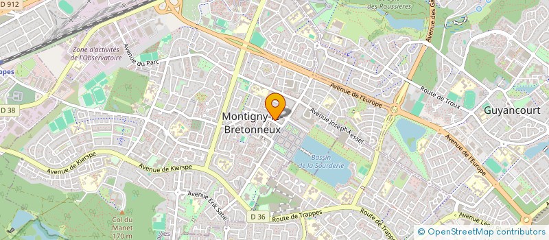 localisation de l'entreprise SCI DAHNO  MONTIGNY-LE-BRETONNEUX