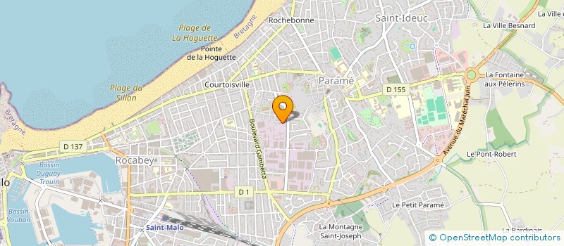 localisation de l'entreprise SCI DAHO  SAINT-MALO