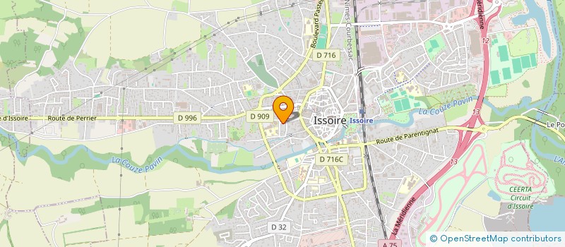 localisation de l'entreprise SCI DAHU  ISSOIRE