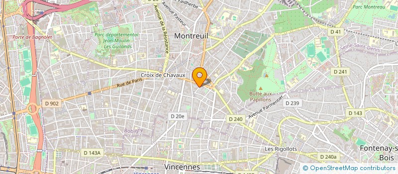 localisation de l'entreprise SCI DAIS à MONTREUIL