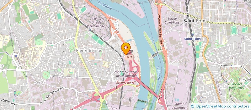 localisation de l'entreprise SCI DAISYBAG  OULLINS-PIERRE-BENITE