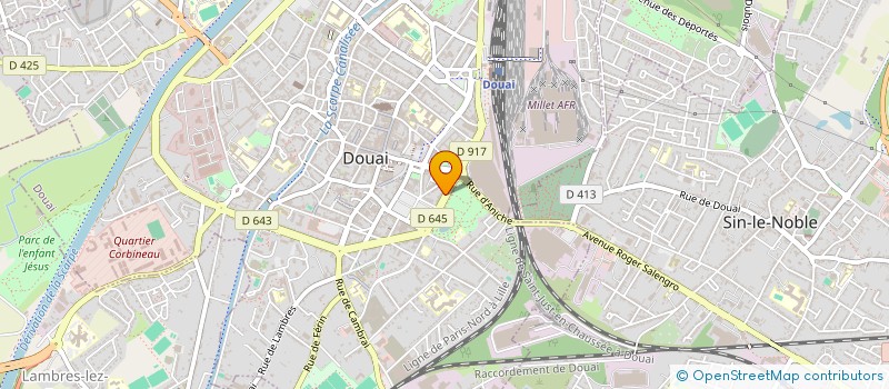 localisation de l'entreprise SCI DAJ à DOUAI