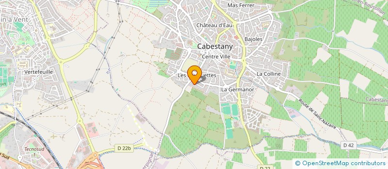 localisation de l'entreprise SCI DAJEAN  CABESTANY