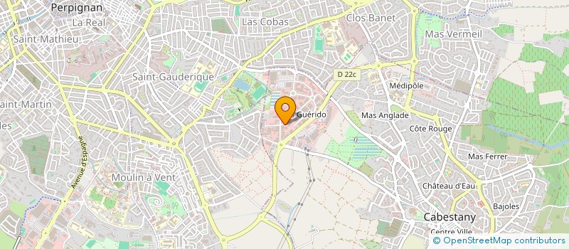 localisation de l'entreprise SCI DAJECA  CABESTANY