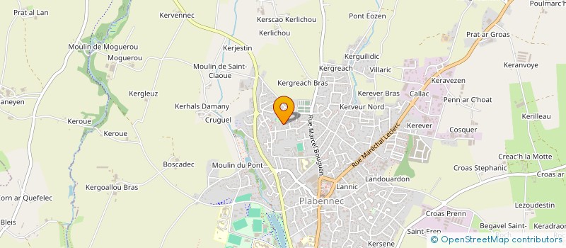 localisation de l'entreprise SCI DAJELUPA  PLABENNEC