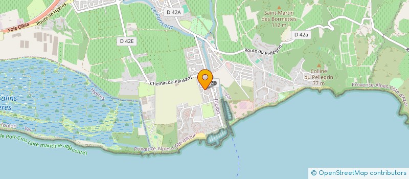 localisation de l'entreprise SCI DAJOPASYLVA  LA LONDE LES MAURES