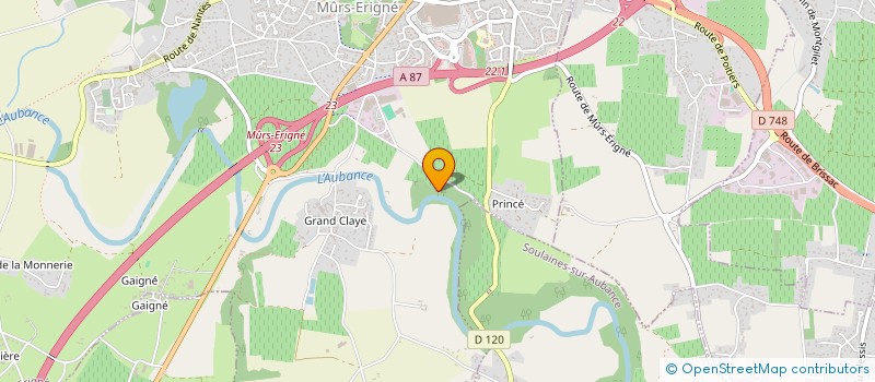 localisation de l'entreprise SCI DAJUBEN  MURS-ERIGNE