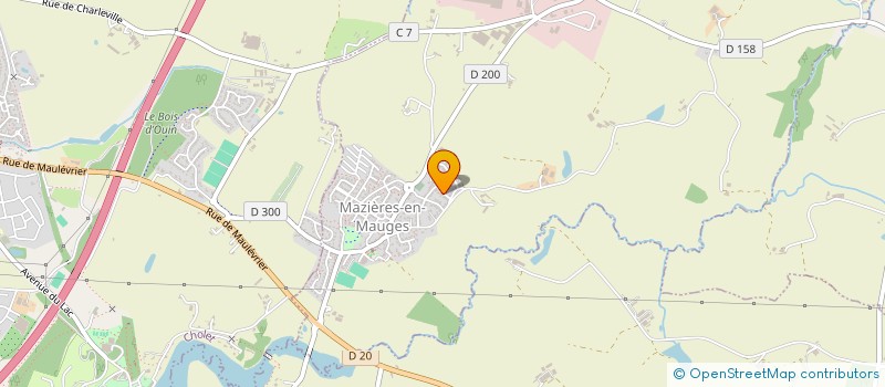 localisation de l'entreprise SCI DAK  MAZIERES-EN-MAUGES