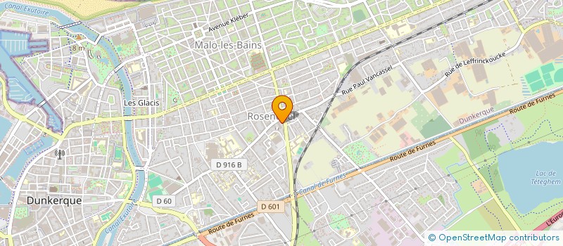 localisation de l'entreprise SCI DAKACE à DUNKERQUE