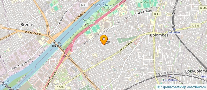 localisation de l'entreprise SCI DAKALVA à COLOMBES
