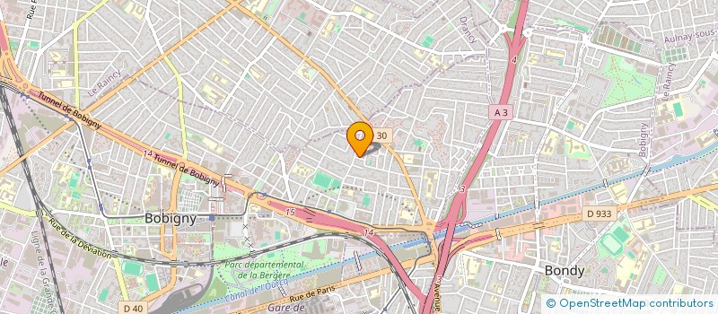 localisation de l'entreprise SCI DAKE  BOBIGNY