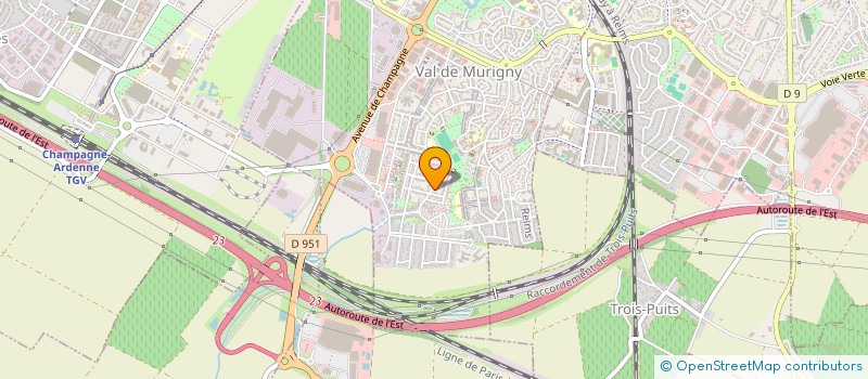 localisation de l'entreprise SCI DAKIM  REIMS