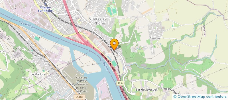 localisation de l'entreprise SCI DAL  CHASSE-SUR-RHONE