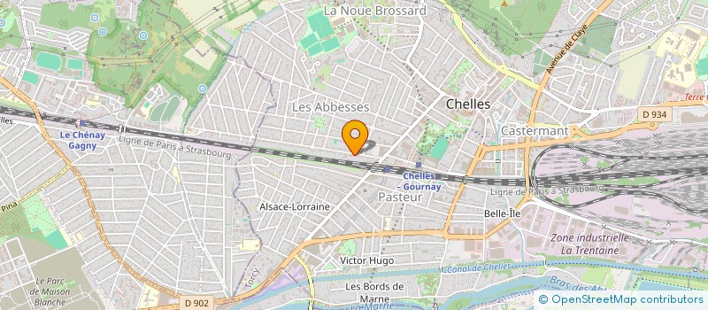 localisation de l'entreprise SCI DALADOR  CHELLES