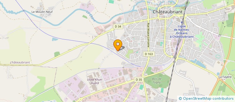 localisation de l'entreprise SCI DALAKHANI  CHATEAUBRIANT