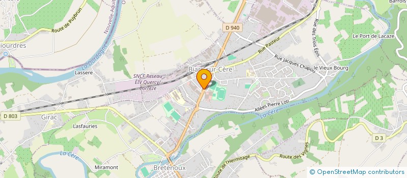 localisation de l'entreprise SCI DALAN  BIARS-SUR-CERE