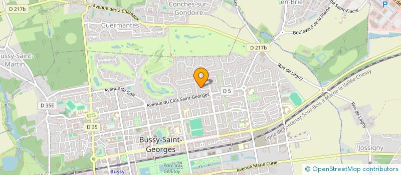 localisation de l'entreprise SCI DALANMARE  BUSSY-SAINT-GEORGES