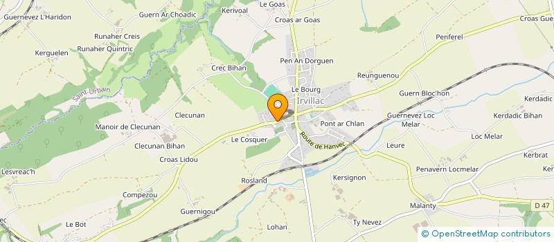 localisation de l'entreprise SCI DALATETIK  IRVILLAC