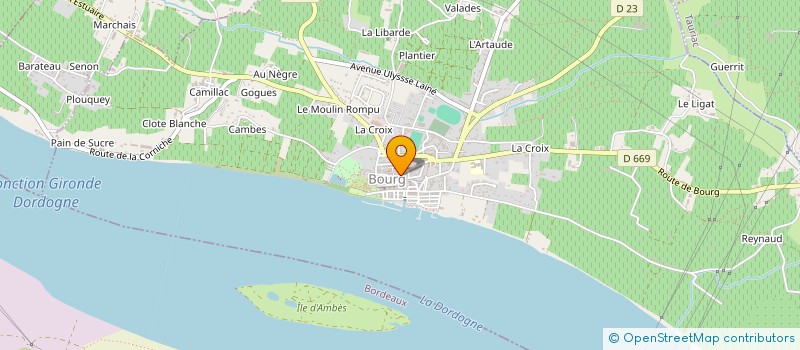 localisation de l'entreprise SCI DALEAU à BOURG