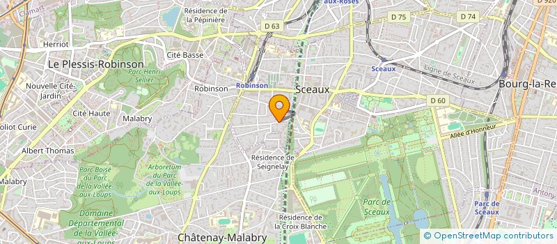 localisation de l'entreprise SCI DALET BET ALEF à SCEAUX