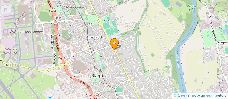localisation de l'entreprise SCI DALHIA à BLAGNAC