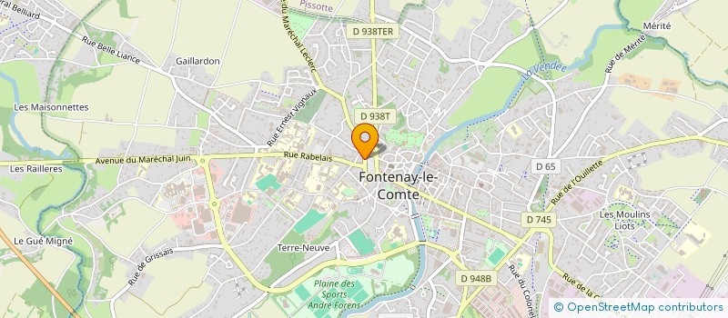 localisation de l'entreprise SCI DALI  FONTENAY-LE-COMTE