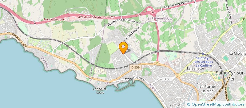 localisation de l'entreprise SCI DALI à SAINT-CYR-SUR-MER