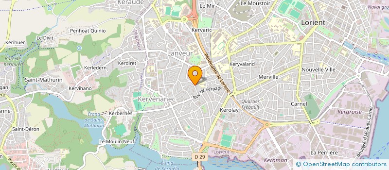 localisation de l'entreprise SCI DALI  LORIENT