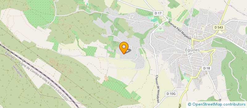 localisation de l'entreprise SCI DALIA  EGUILLES