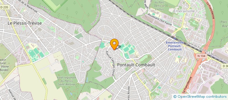 localisation de l'entreprise SCI DALIBAND à PONTAULT-COMBAULT