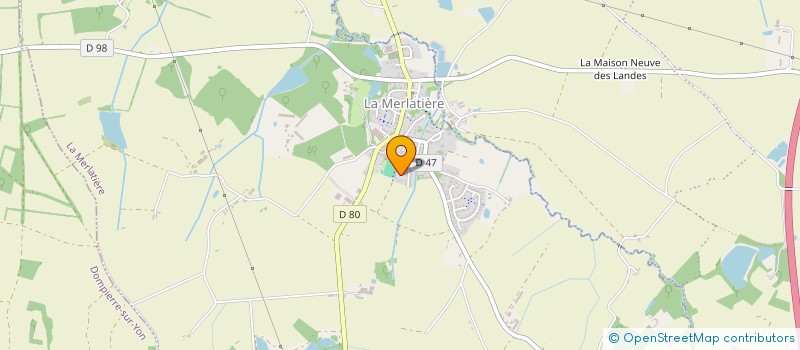 localisation de l'entreprise SCI DALIE  LA MERLATIERE