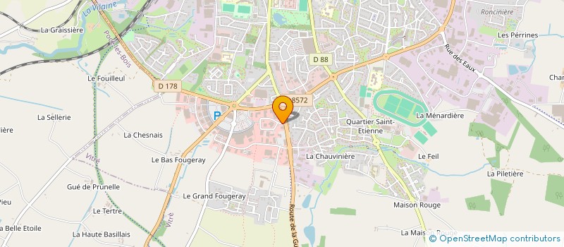 localisation de l'entreprise SCI DALIGO  VITRE