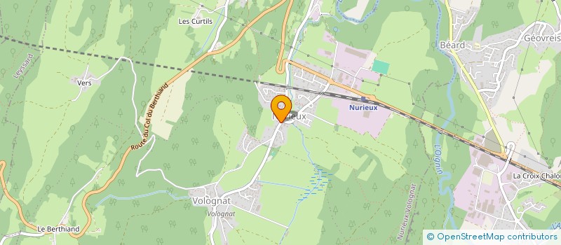 localisation de l'entreprise SCI DALIN  NURIEUX-VOLOGNAT