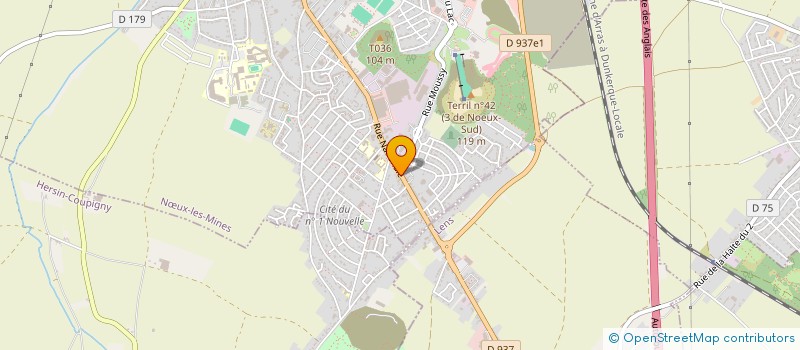 localisation de l'entreprise SCI DALITEM 7  NOEUX LES MINES