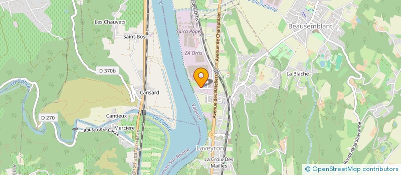 localisation de l'entreprise SCI DALJES  SAINT VALLIER