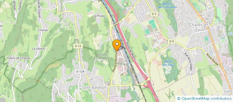 localisation de l'entreprise SCI DALLA  LA RAVOIRE