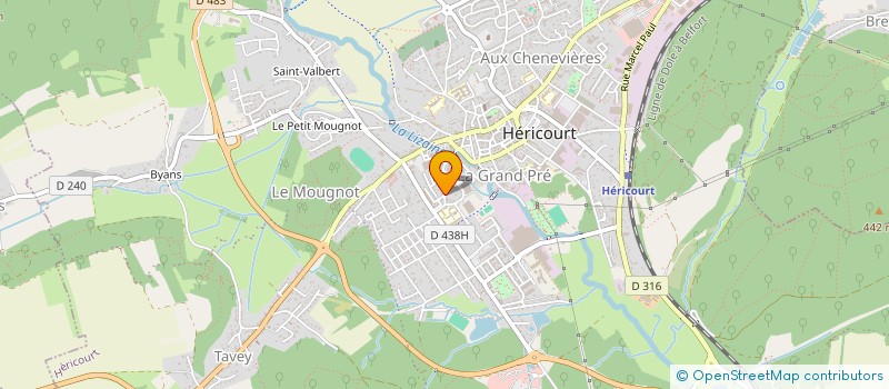 localisation de l'entreprise SCI DALLAS  HERICOURT