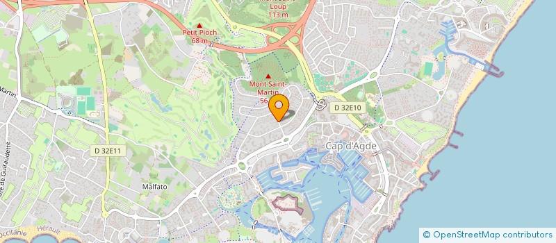 localisation de l'entreprise SCI DALLAS  AGDE