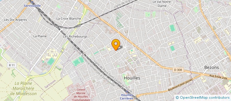 localisation de l'entreprise SCI DALLAS  HOUILLES