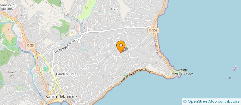 localisation de l'entreprise SCI DALLY à SAINTE-MAXIME