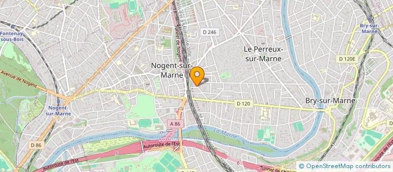 localisation de l'entreprise SCI DALMARINS  LE PERREUX-SUR-MARNE