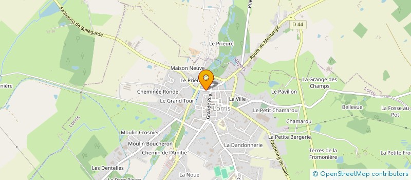 localisation de l'entreprise SCI DALMAS à LORRIS