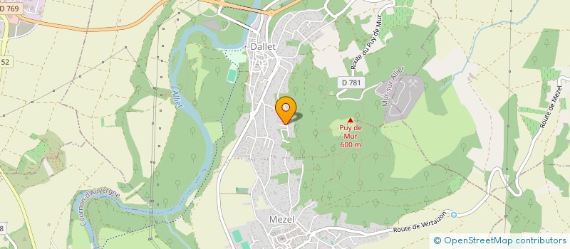 localisation de l'entreprise SCI DALMATHE  MUR-SUR-ALLIER