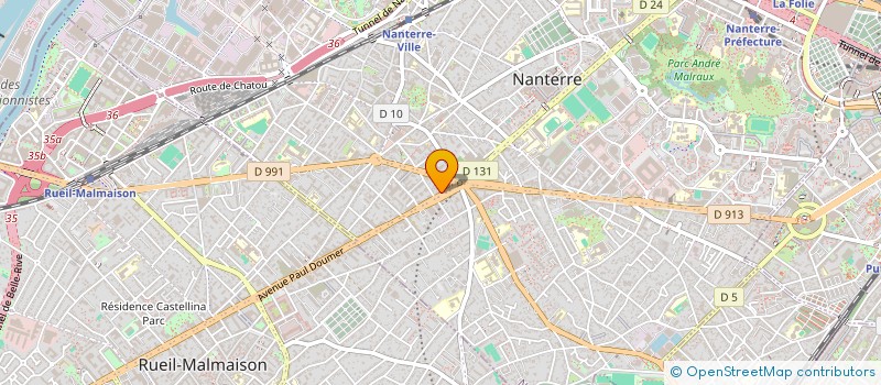 localisation de l'entreprise SCI DALMER  NANTERRE