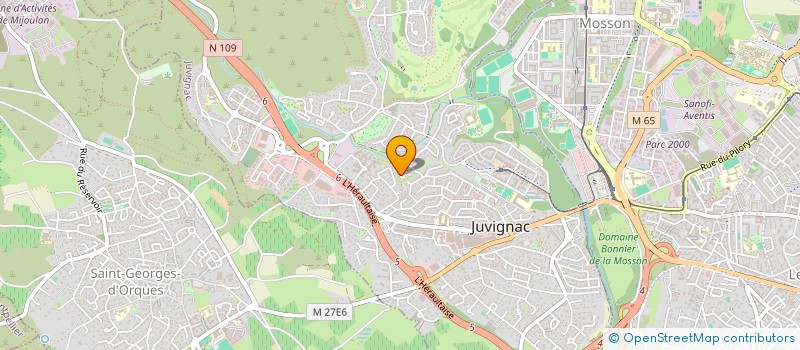 localisation de l'entreprise SCI DALOE  JUVIGNAC