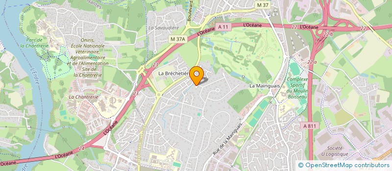 localisation de l'entreprise SCI DALOFLO  CARQUEFOU