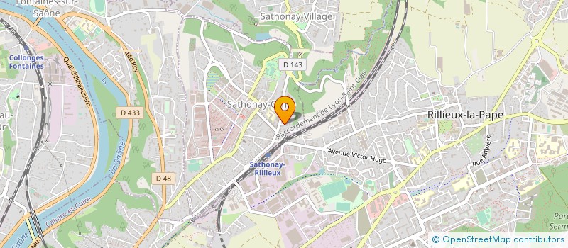 localisation de l'entreprise SCI DALON  SATHONAY-CAMP