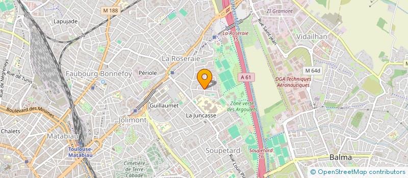 localisation de l'entreprise SCI DALOU DG à TOULOUSE